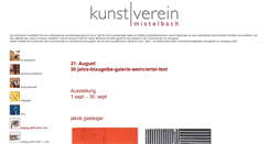 Desktop Screenshot of kunstverein-mistelbach.at