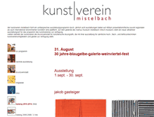 Tablet Screenshot of kunstverein-mistelbach.at